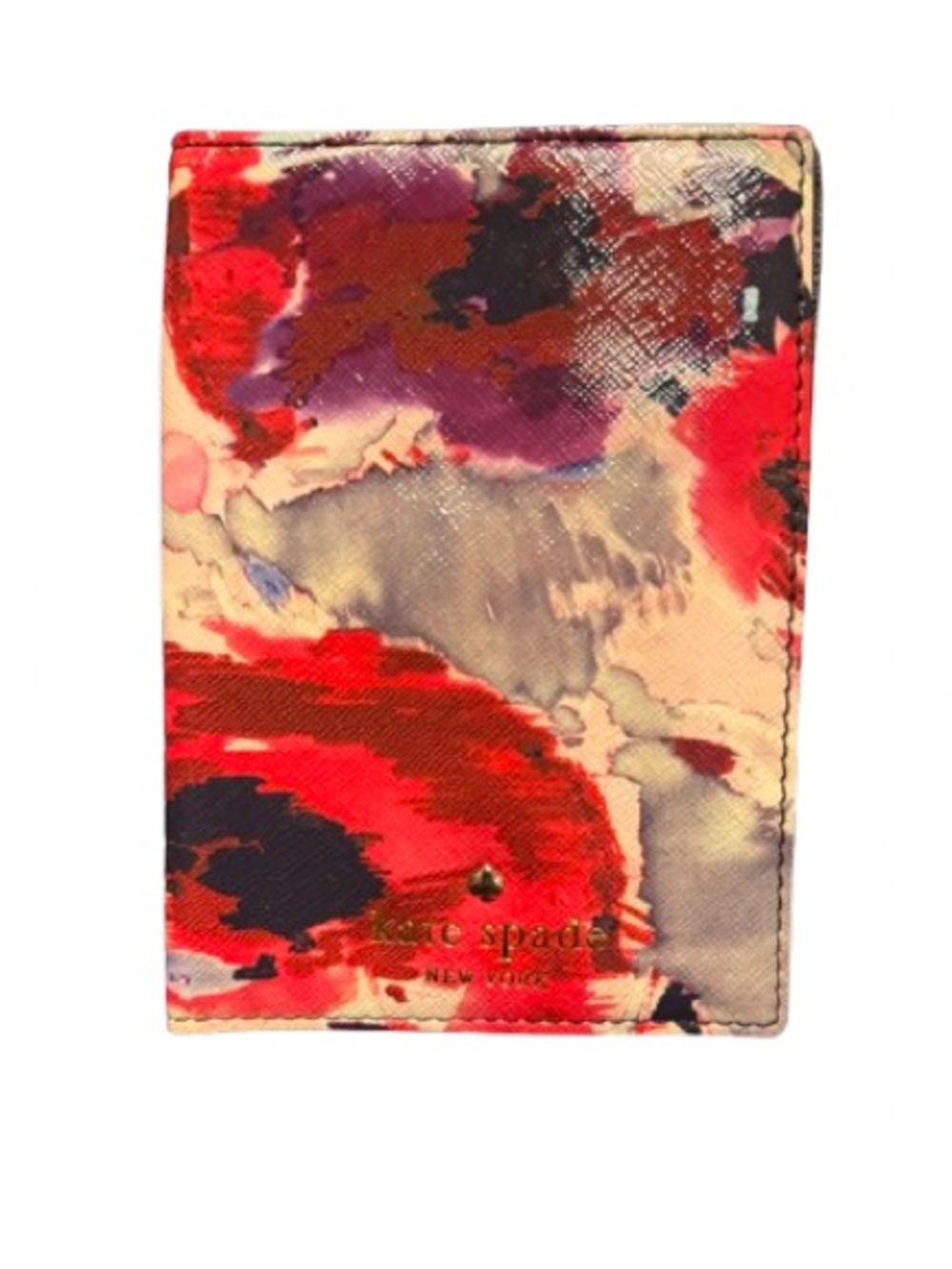 Kate Spade NY (Storybook) Passport Holder Hazy Floral (Multi) - EUC